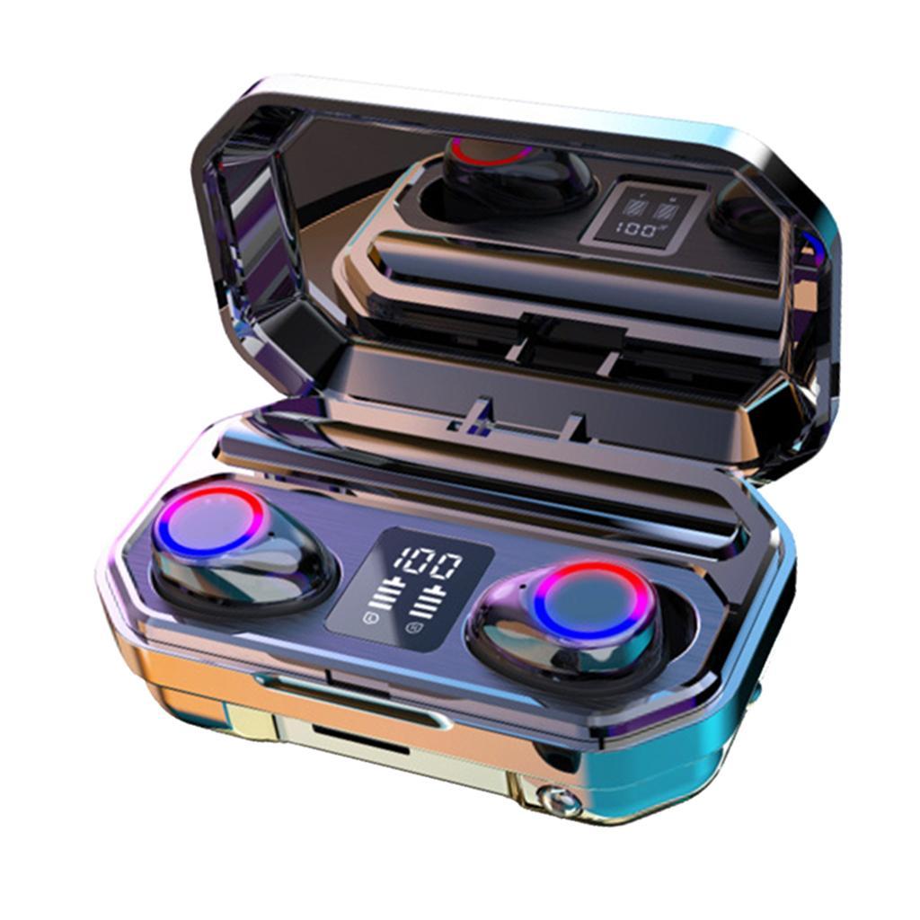 3500mAh LED Bluetooth Wireless Headphones In-Ear Headsets Black