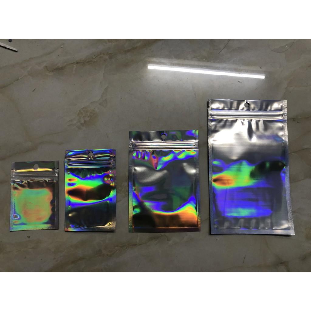 20 Túi Zip Hologram đựng goods, đựng nail box