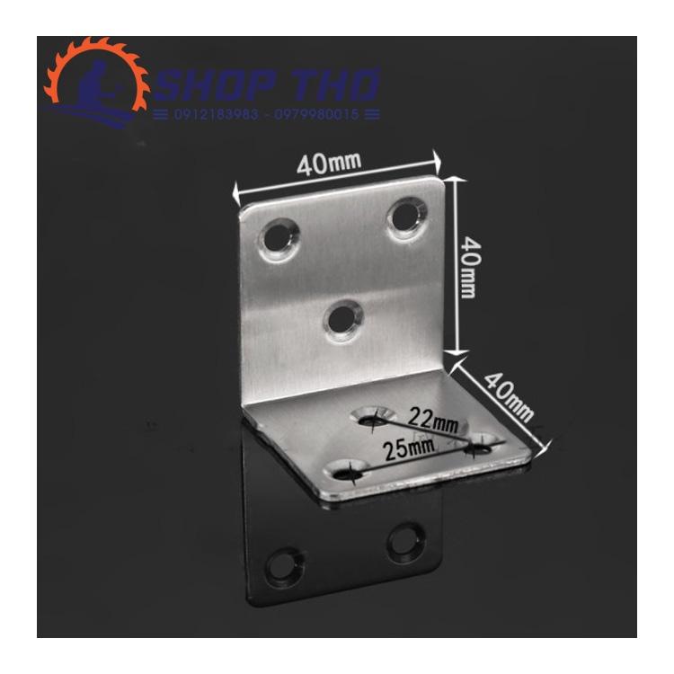 Ke góc vuông inox 40x40x40 dày 2mm