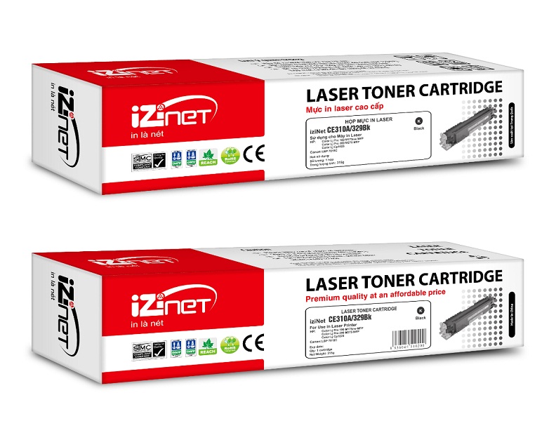 Mực in laser màu đen iziNet CE310A/329Bk