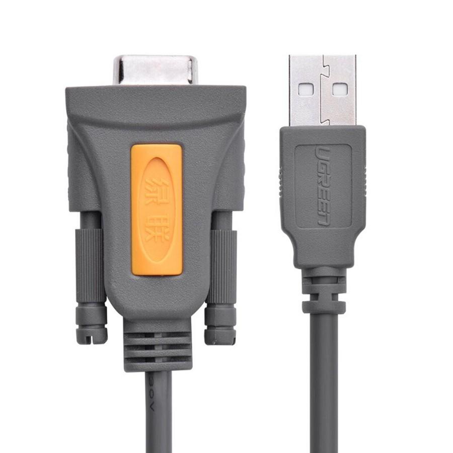 Cáp chuyển đổi USB sang Com RS232 âm UGREEN 20201 dài 1,5m chính hãng - Hàng Chính Hãng