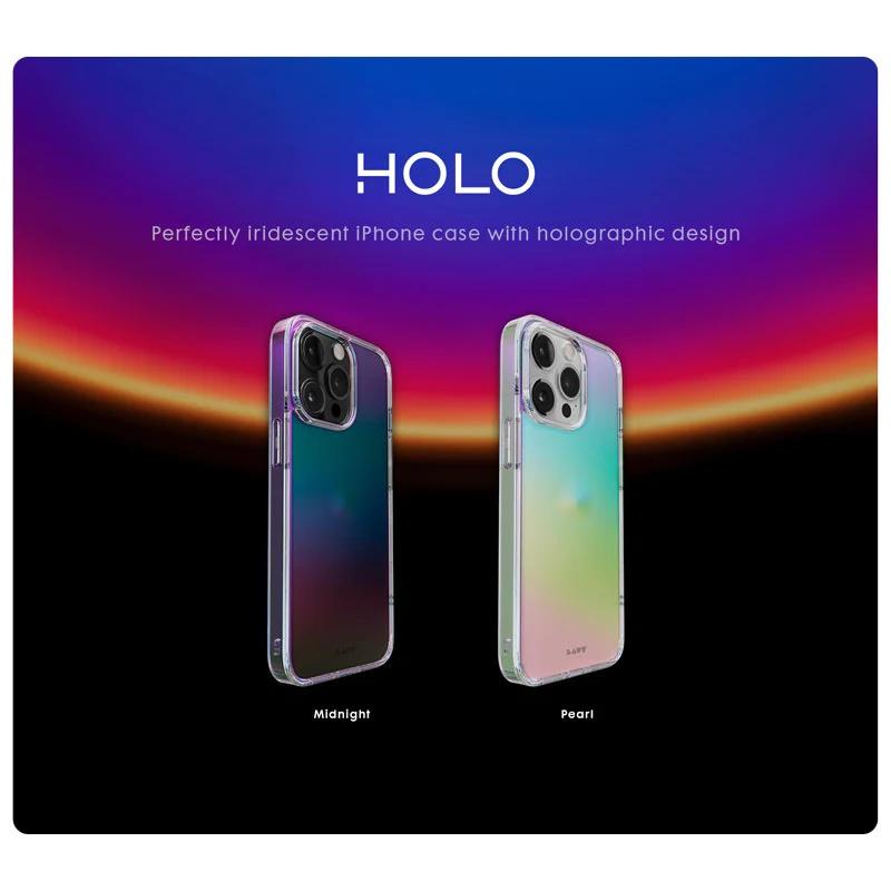 Ốp LAUT Holo Pearl For iPhone 14/ 14 Plus/ 14 Pro/ 14 Pro Max thời trang nhiều màu sắc chống sốc độ rơi 3m dễ tháo lắp Hàng Chính Hãng