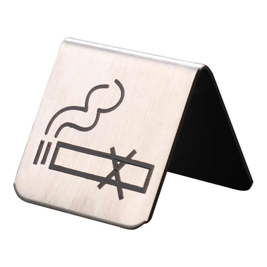 Stainless Steel No Tent Warning Sign Reminder