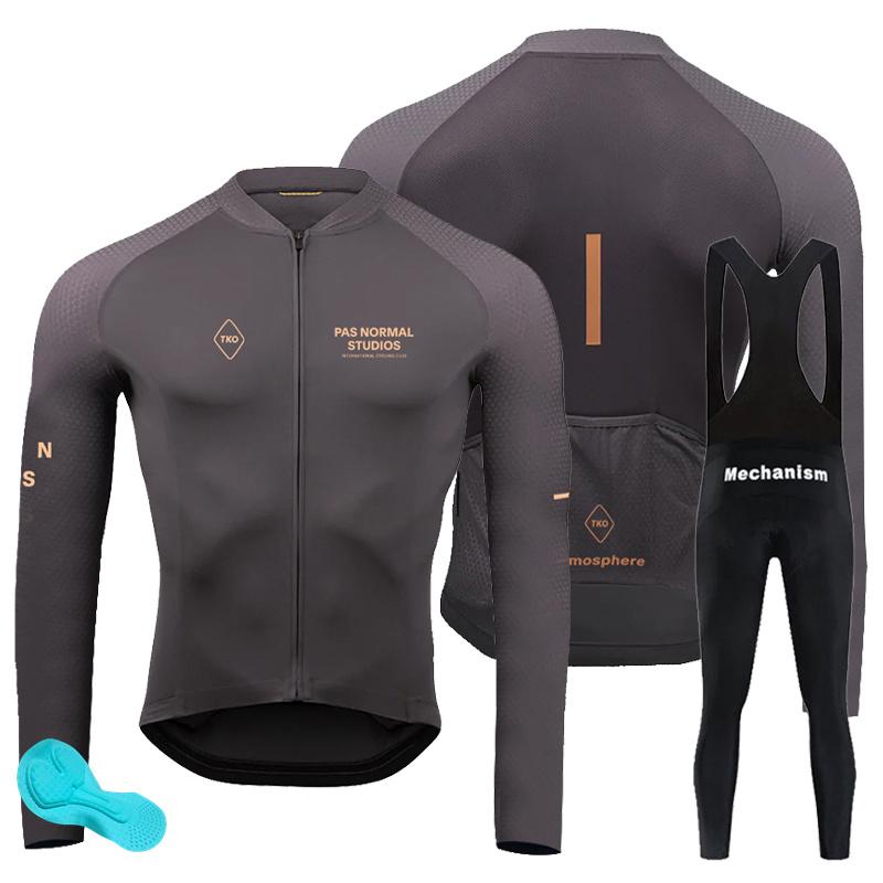 2023 PNS Đội Nam Mùa Hè Dài Tay Đi Xe Đạp Jersey MTB Maillot Ropa Ciclismo Đi Xe Đạp Quần Áo TKO Xuân Thu Đa Năng Color: cycling suit 8 Size: XS