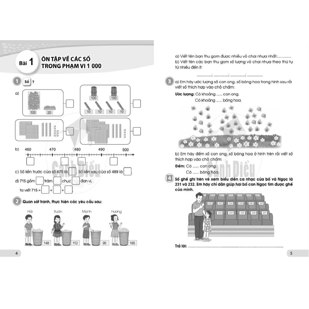 Vở Bài Tập Toán 3 Tập 1 - Cánh Diều