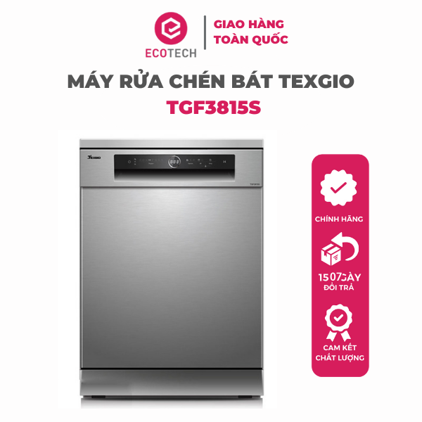 Máy Rửa Chén Bát Texgio TGF3815S Hàng Chính Hãng