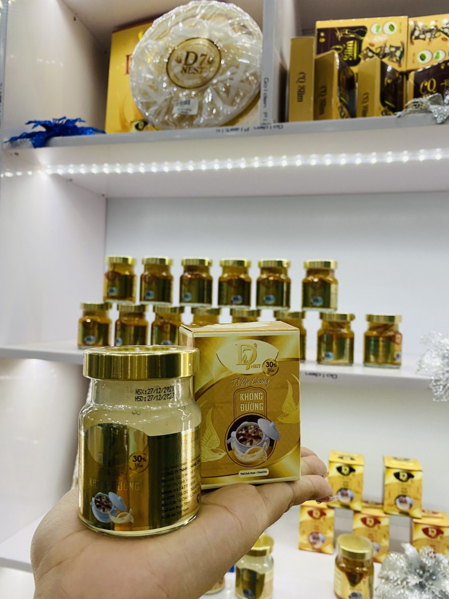 Lốc 6 hủ yến chưng ĐƯỜNG KIÊNG bổ dưỡng làm quà biếu - D7
