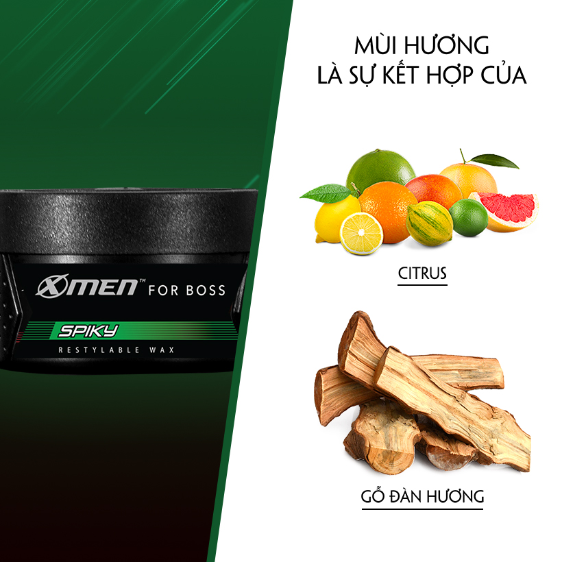 Sáp vuốt tóc X-Men For Boss Wax SPIKY - Vuốt dựng cá tính 70g