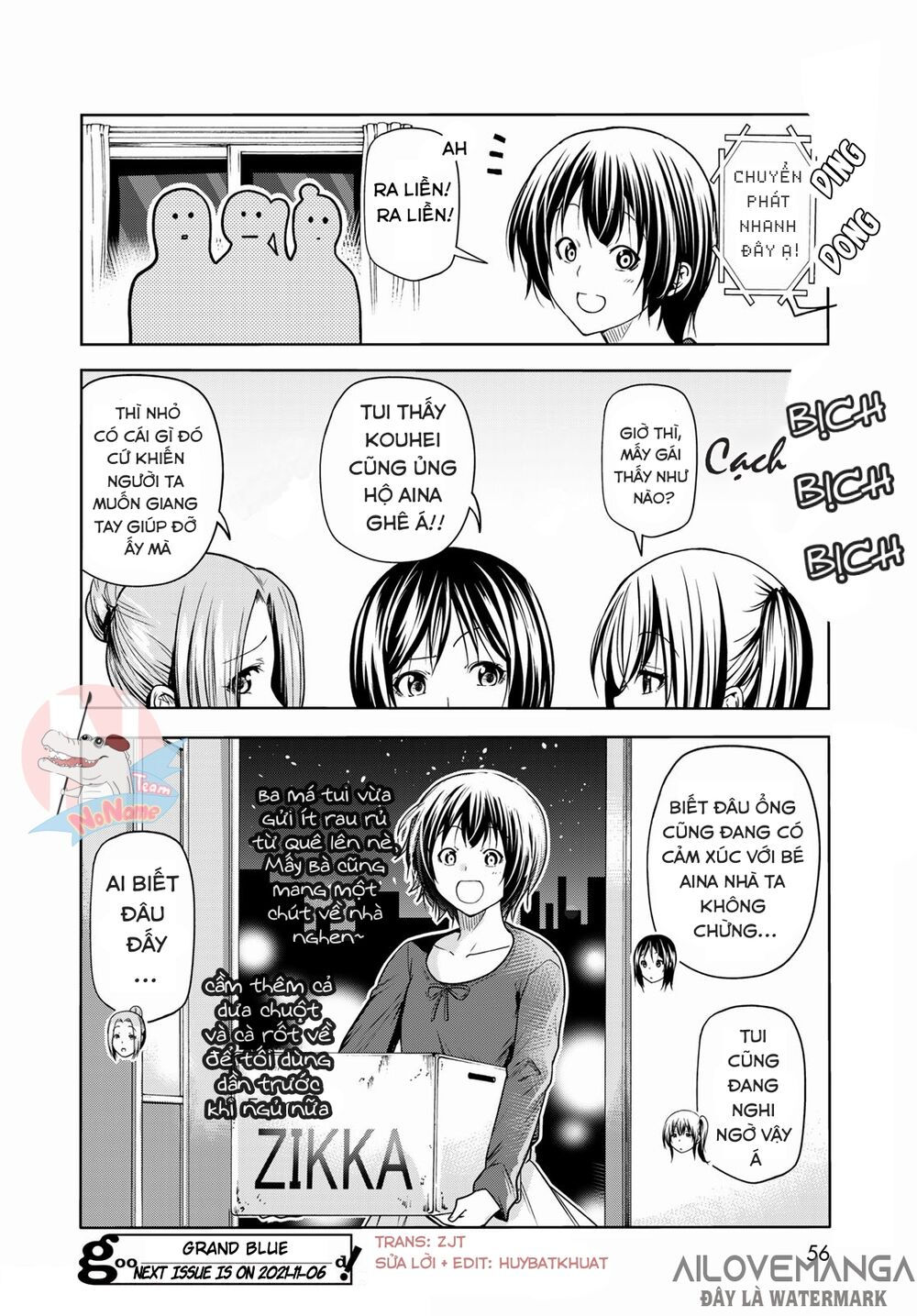 cô gái thích lặn - grand blue chapter 72.2 20