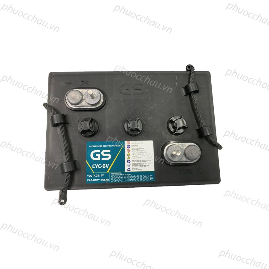 Ắc quy xe golf, ắc quy GS CYC-6V , ắc quy xe điện du lịch