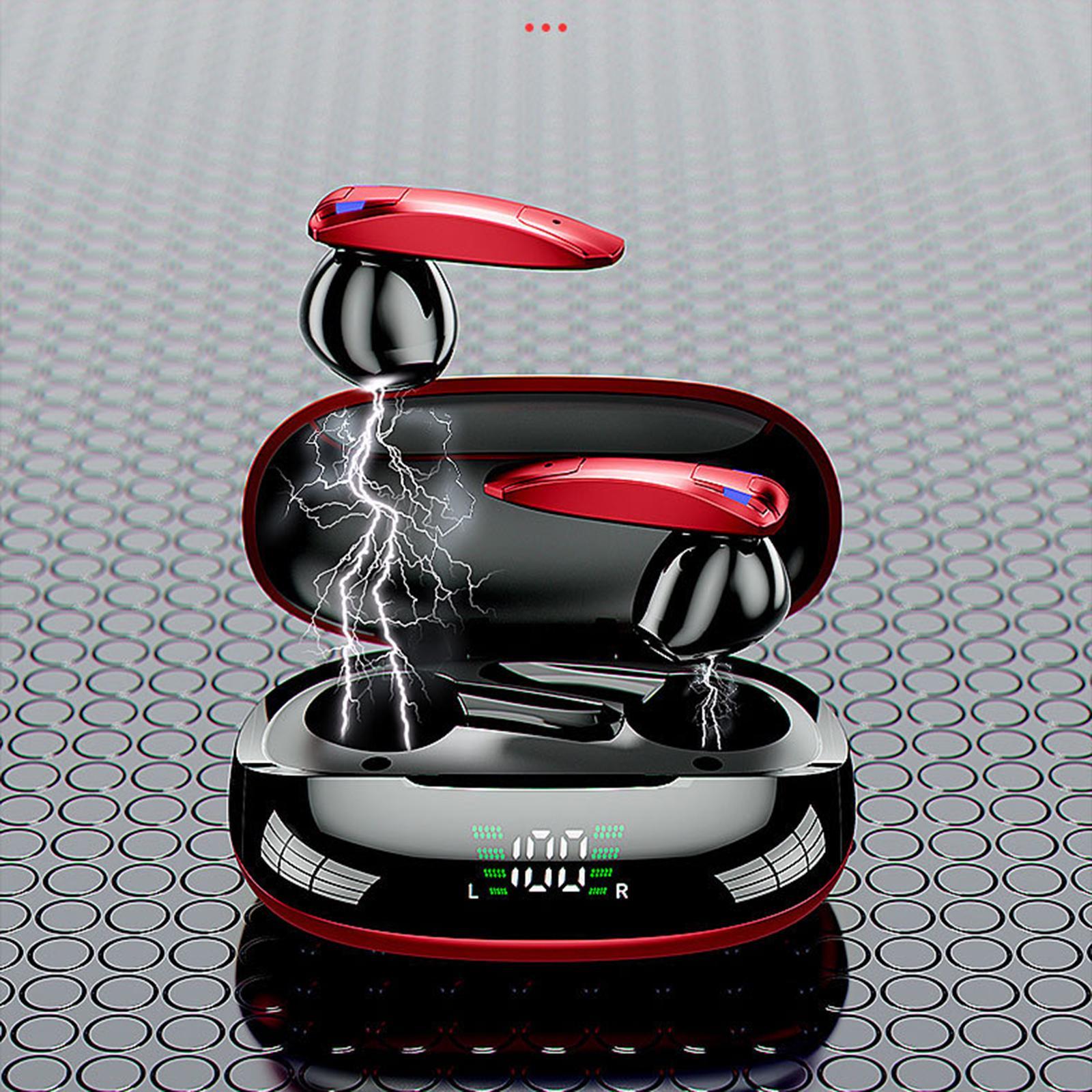 Wireless Earbuds Headphones in Ear Built in Mic LED Digital Display Compatible with IOS/Android for Sport Running Gaming IPX5 Waterproof