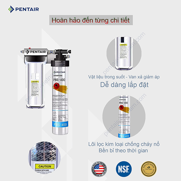 Máy lọc nước Pentair Everpure PBS-400 Standard [Chính hãng]