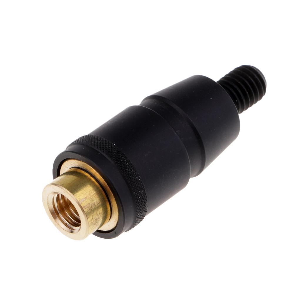 Fishing Landing Net Connector Head Screw Net Rod Quick Release Adapter Black