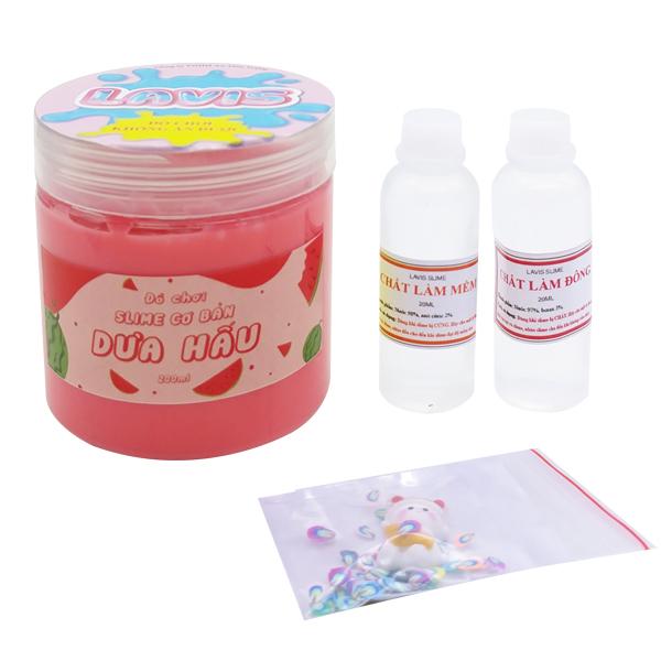 Đồ Chơi Slime Cơ Bản Lavis: Dưa Hấu - 200 ml