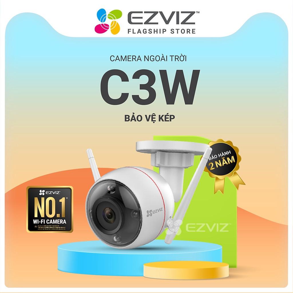 Camera Wifi Ngoài Trời EZVIZ C3W 1080P có đèn còi Báo Động, đàm thoại 2 chiều - Hàng Chính Hãng