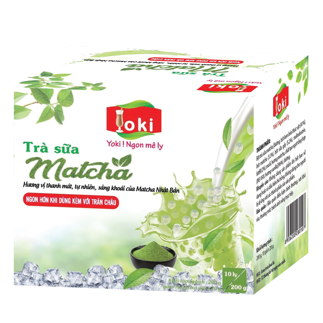 Trà sữa Matcha Yoki 200g (10*20g)