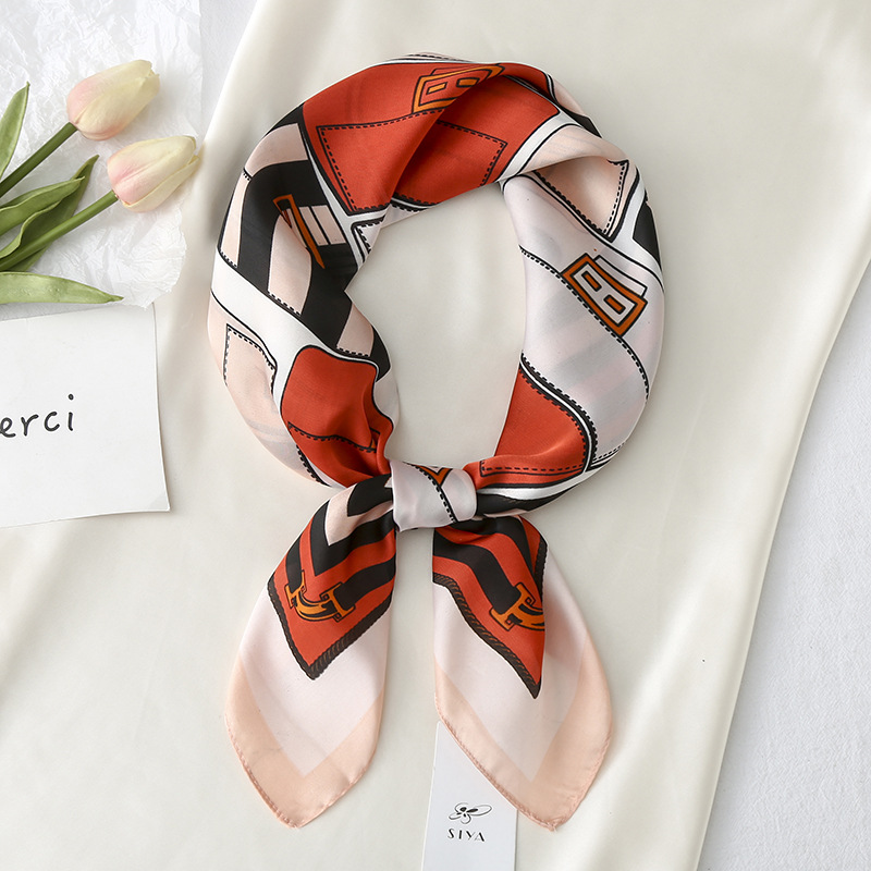 Khăn Lụa Vuông, Khăn Turban Cao Cấp Sang Trọng- Chất Liệu Chiffon - 70x70cm