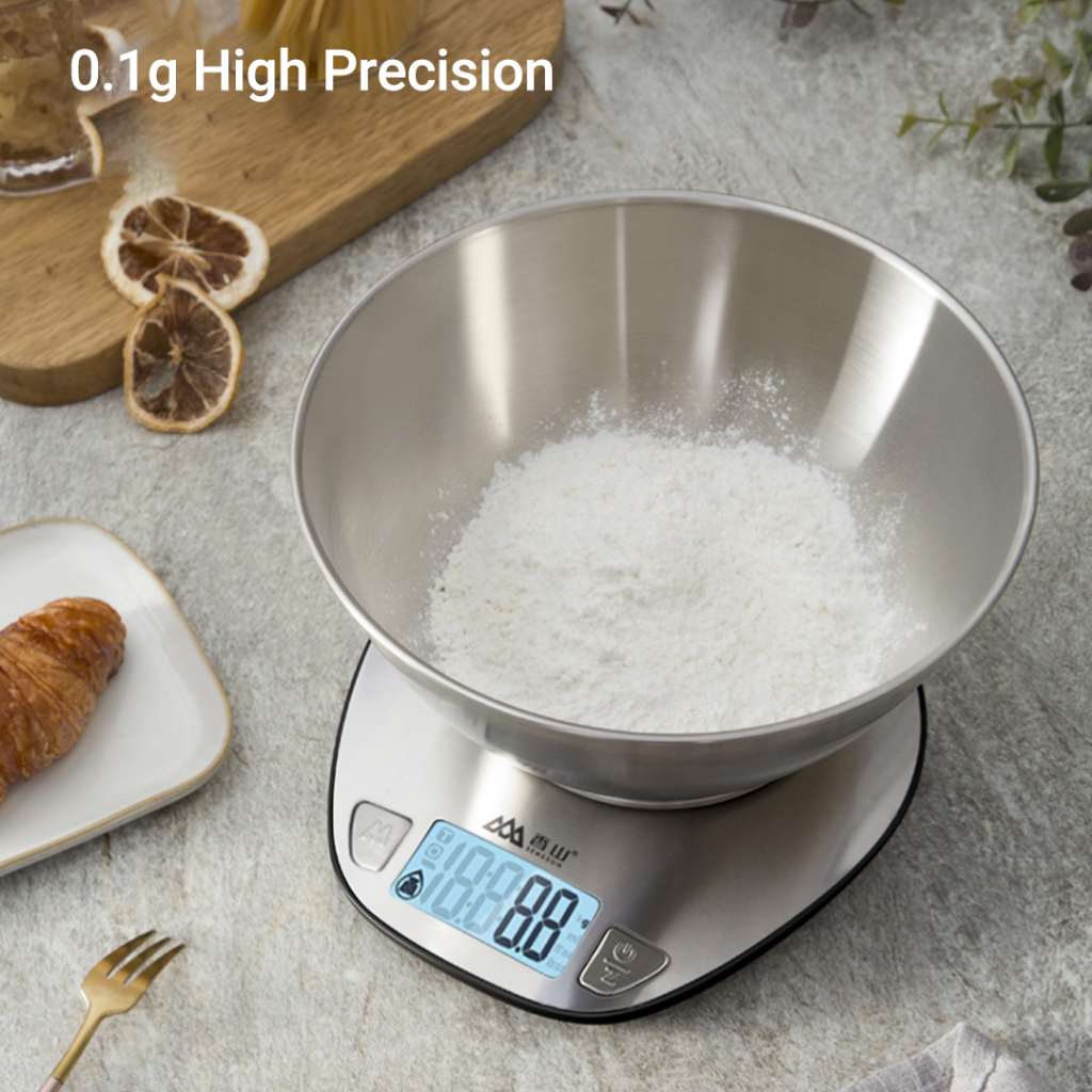 Cân điện tử nhà bếp xiaomi youpin senssun 5kg độ chính xác cao cân 0,1g giá trị chính xác để nướng và nấu ăn