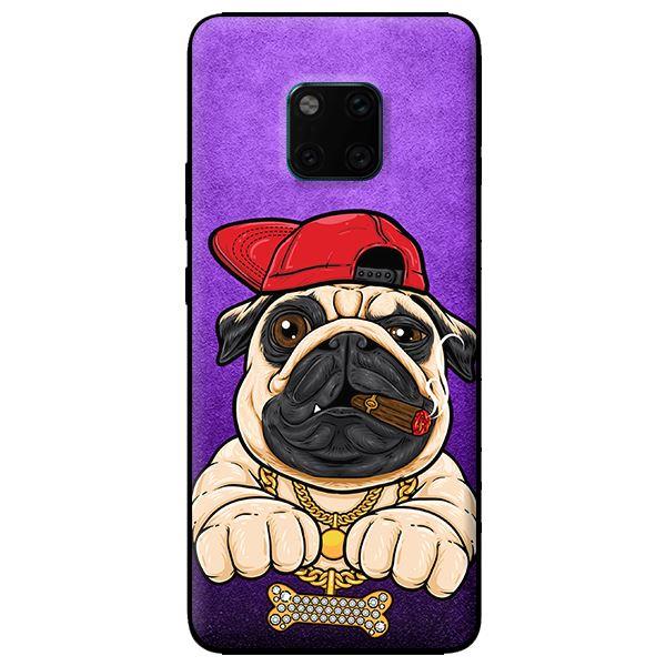 Ốp lưng in cho Huawei Mate 20 Pro mẫu Pulldog Hiphop Nền Tím - Hàng chính hãng