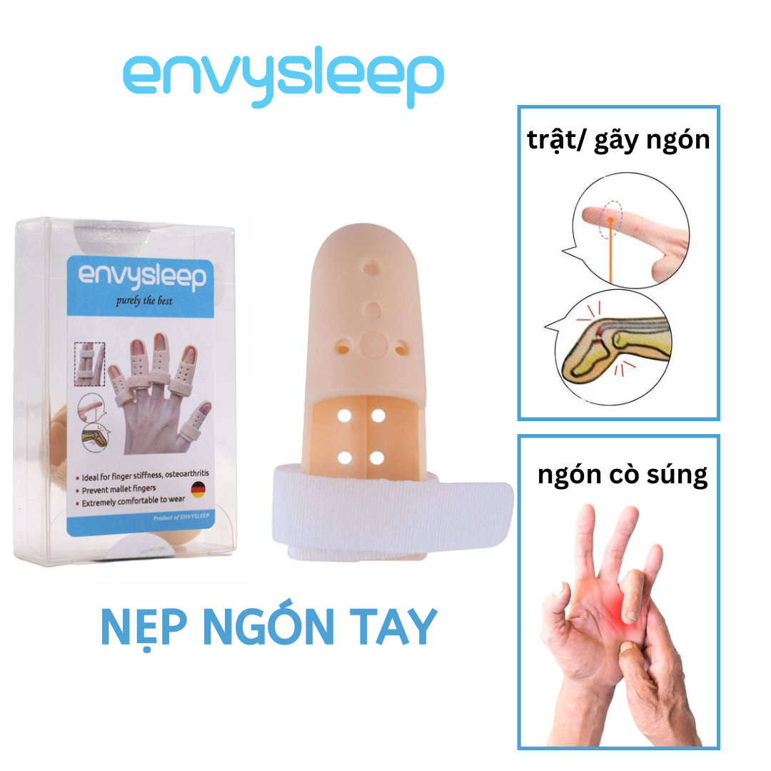 Nẹp bảo vệ ngón tay Envysleep gãy, sưng, trật khớp - Bộ 1 cái