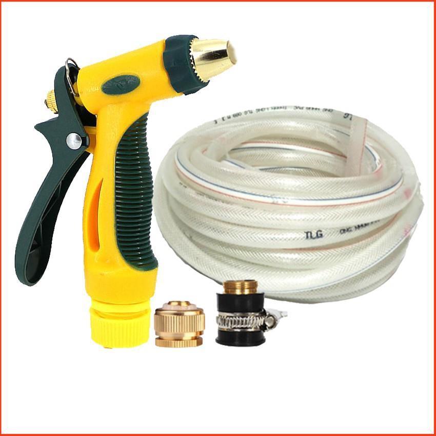 Bộ dây vòi xịt nước rửa xe, tưới cây tăng áp 3 lần,loại 3-5M  206317