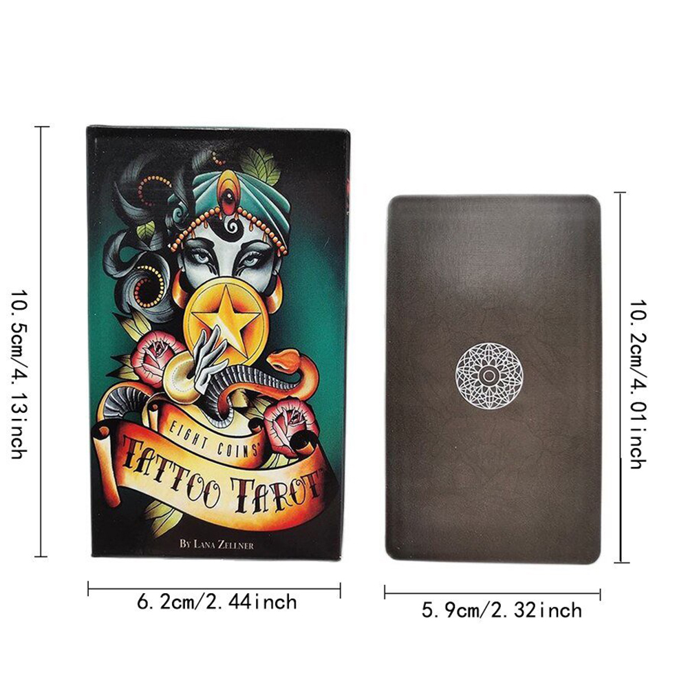 Bài Tarot Eight Coins Tattoo Tarot 82 Lá Bài Tặng Đá Thanh Tẩy