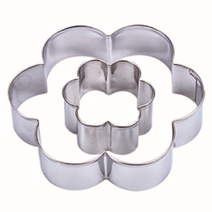 Khuôn RING Mousse Nhấn Cookies Cutter Hình Hoa Dụng Cụ Làm Bánh Quy - CBQUYHOA5P