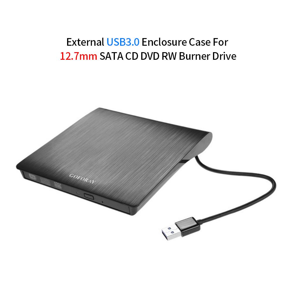 Hộp đựng ổ đĩa quang di động Thích hợp cho Ổ đĩa CD DVD BD-ROM BD-RE 12,7mm SATA CD DVD BD-ROM