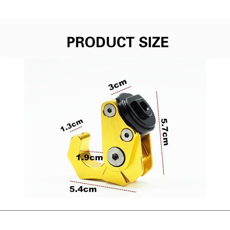 Móc treo hành lý bằng hợp kim nhôm cho xe máy