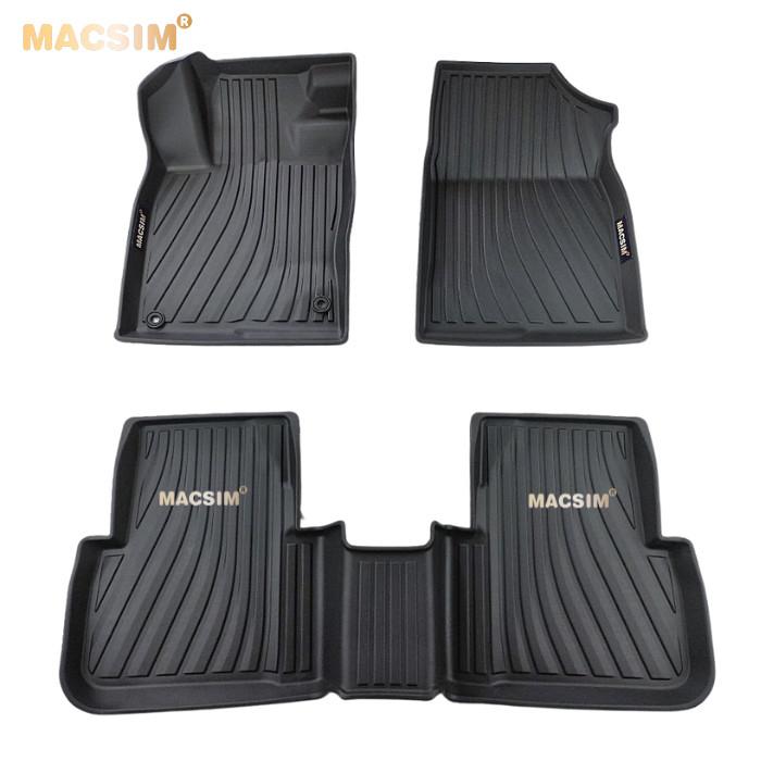 Thảm lót sàn xe ô tô Honda Civic TC 2022+ Nhãn hiệu Macsim chất liệu nhựa TPE màu đen hàng loại 2