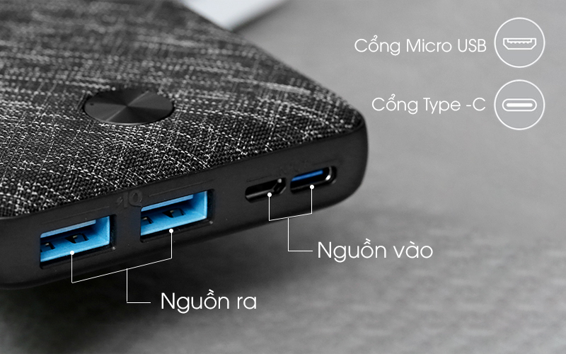 Pin sạc dự phòng ANKER PowerCore Metro Essential 20000mAh - A1268 - Hàng Chính Hãng