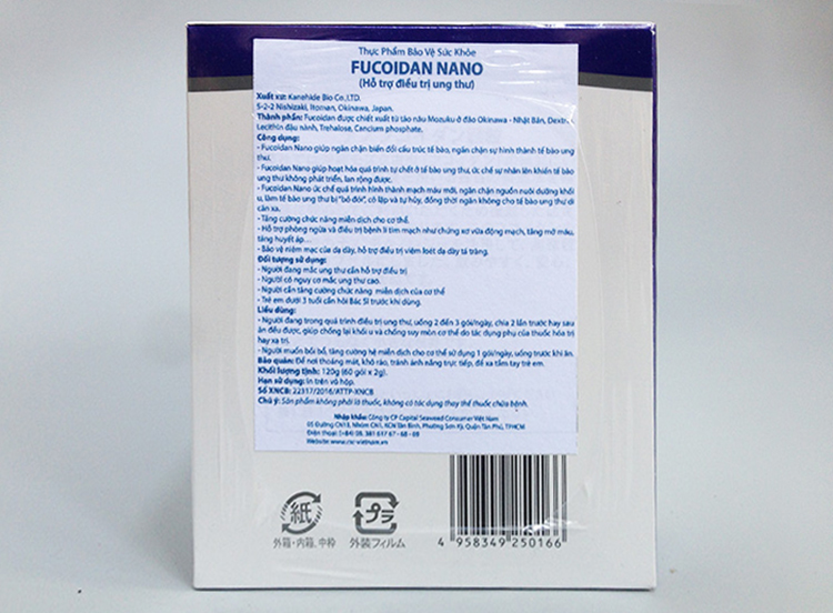 Thực Phẩm Chức Năng Nano Fucoidan Phòng Và Hỗ Trợ Điều Trị Ung Thư Kanehide Bio