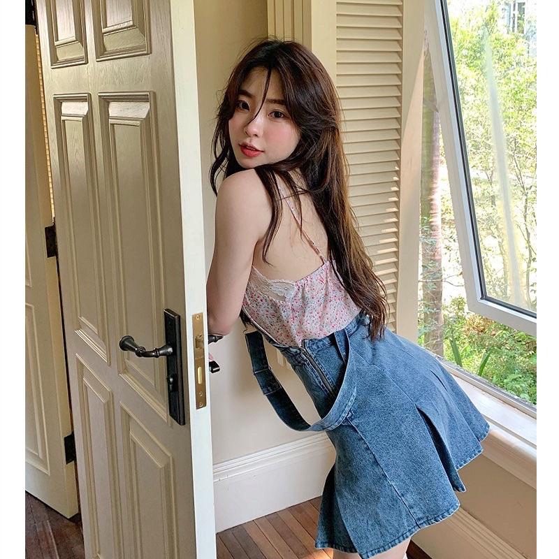 VÁY YẾM BÒ DEMIN XOÈ DÁNG NGẮN TIỂU THƯ