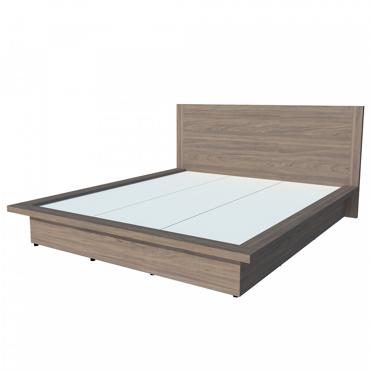 Giường ngủ cao cấp Tundo màu xám 160cm x 200cm