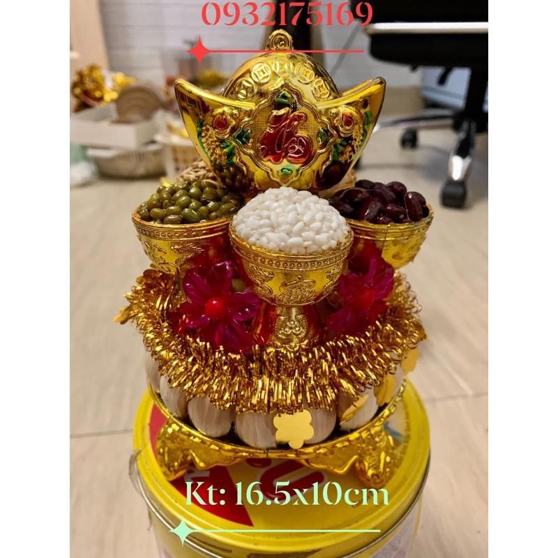 Tháp tỏi ly ngũ đậu vàng gieo tài lộc