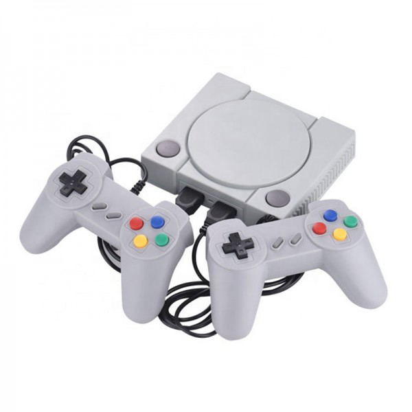 Máy chơi game điện tử 4 nút 648 trò 2 tay cầm gamer psp 2 người chơi có game 16 bit kết nối tivi 4K cổng kết nối HDMI