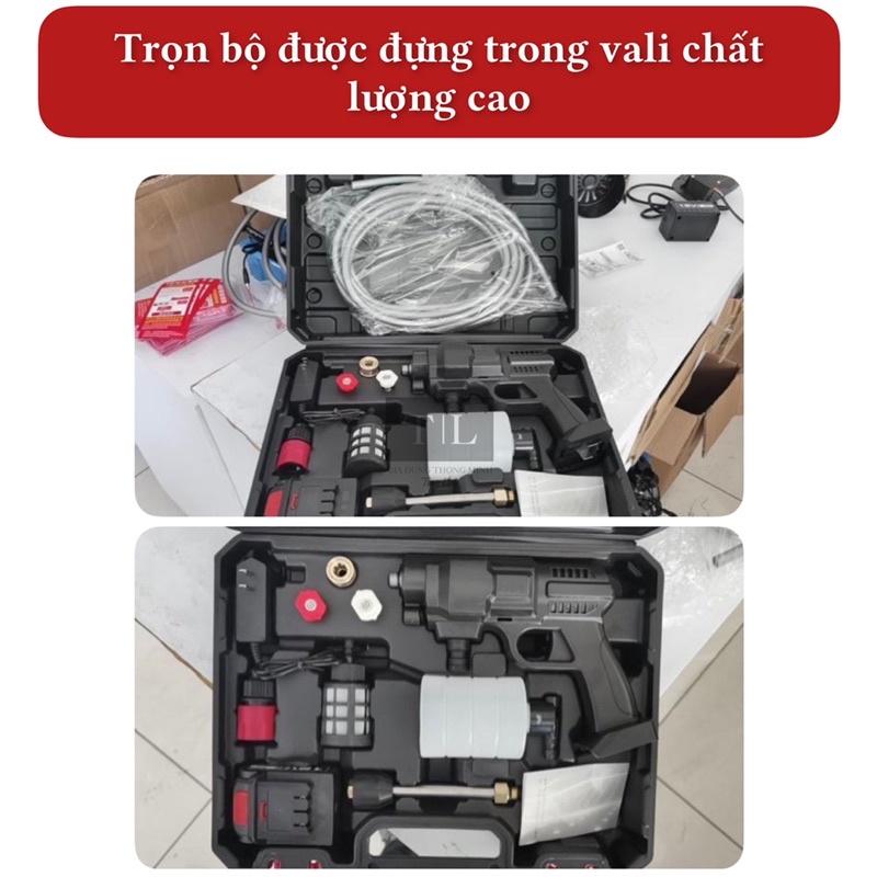 Máy Tăng Áp Lực Nước Vòi Phun Rửa XeTăng áp lực nước từ 3 đến 5 lần, 3 chế độ phun linh hoạt đa dạng.