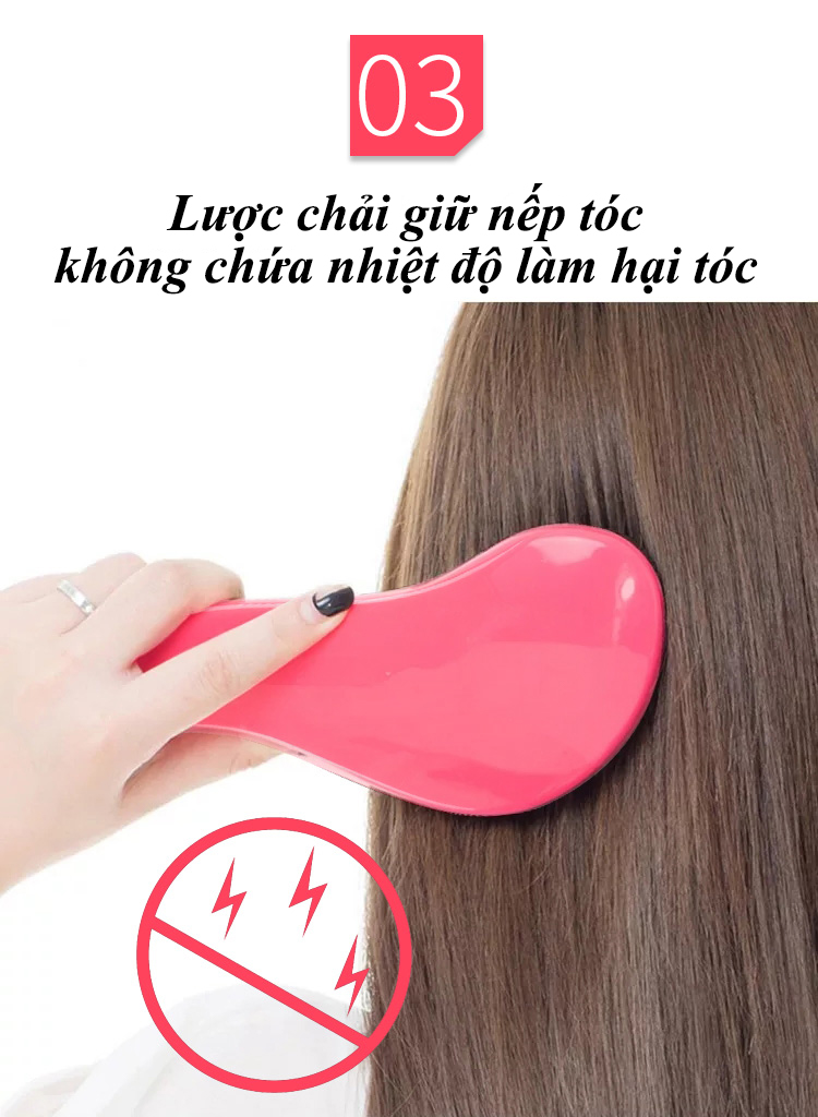 Lược nhựa chải tóc rối, massage gội đầu thư giãn, kích thước nhỏ gọn dễ mang theo ( màu giao ngẫu nhiên )