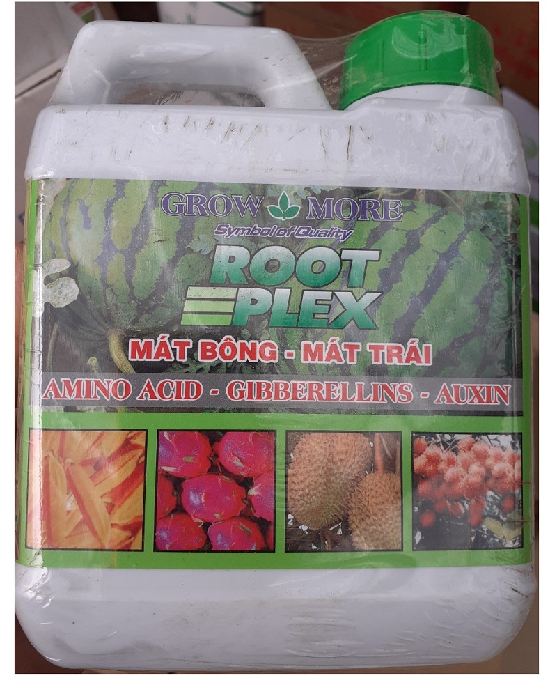 Phân Bón Lá Grow-More ROOT PLEX, Chiết Xuất Từ Tảo Biển, Mát Bông_Mát Trái,Thể Tích 1Lít