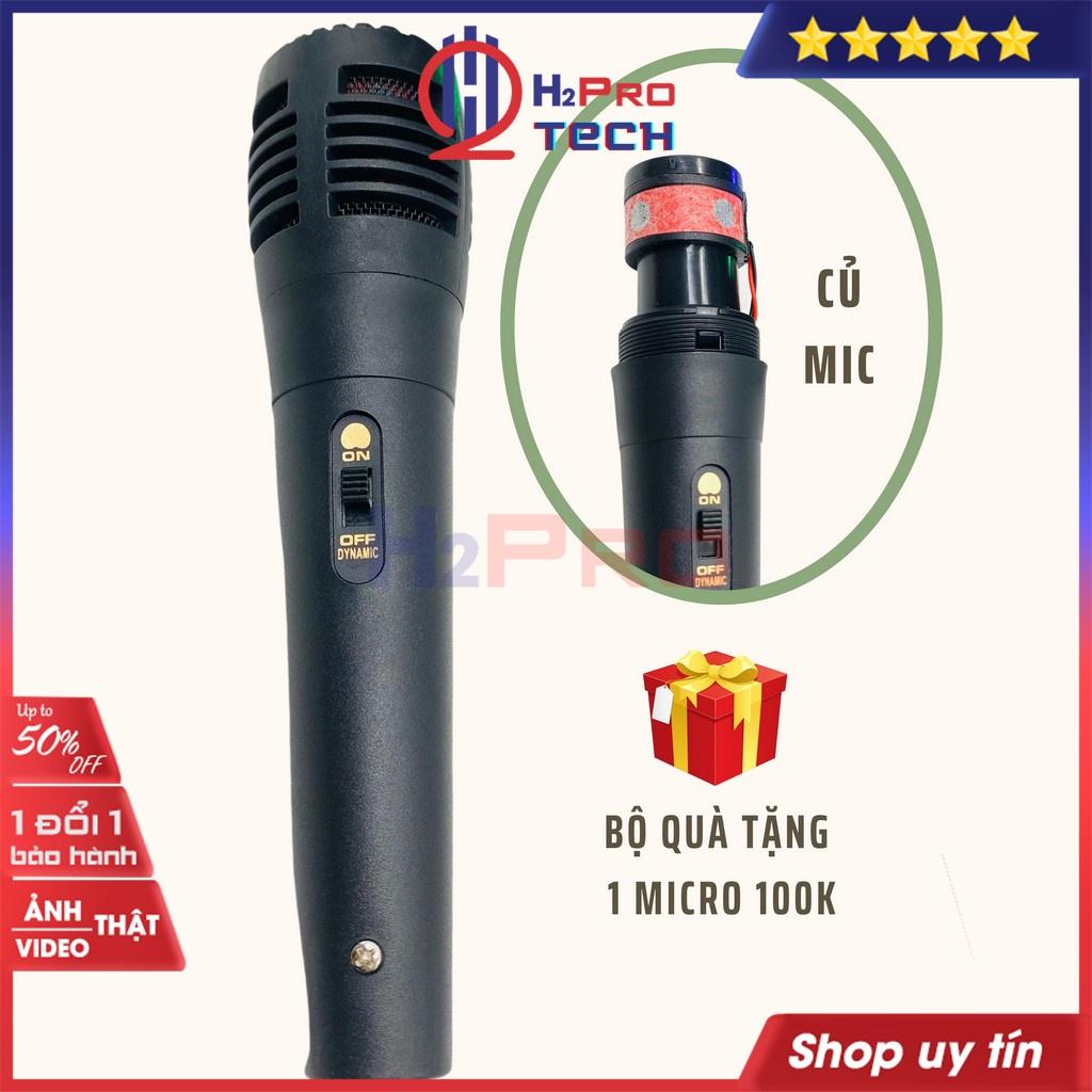 Loa Karaoke Bluetooth, Loa Nghe Nhạc Guyoga GA-805 Cao Cấp, 200W Bass Kép-Usb-TF-Đèn Led (Tặng Micro Có Dây)-H2Pro Tech