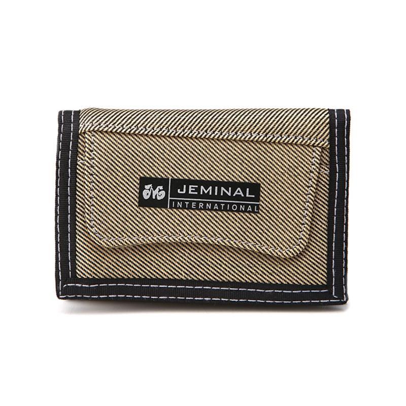 HAN Men Canvas Wallet Short Design Pocket Zipper Coin Purse Credit Card ID Holder