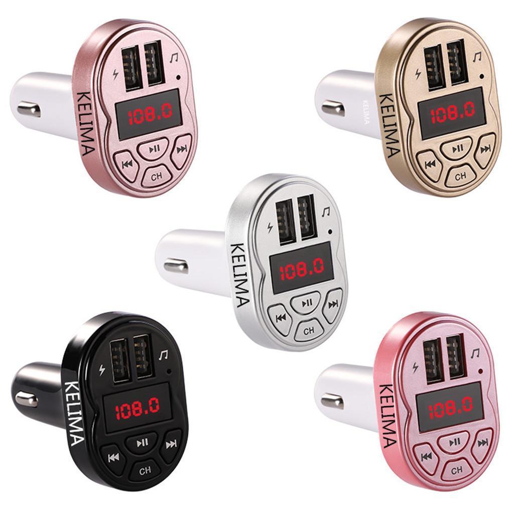 A2 Car FM Bluetooth Audio Adapter Dual USB Port