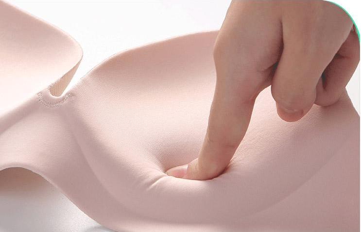 Áo ngực, Áo lót nữ su không gọng nâng ngực - Kem - 38/85AB