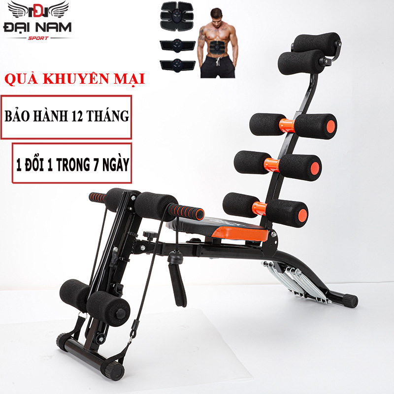 Máy Tập Cơ Bụng Đa Năng 6 Chức Năng Six Pack Care Tập Giảm Mỡ Bụng Tại Nhà Đại Nam Sport + Kèm Máy Massage Chạy Pin