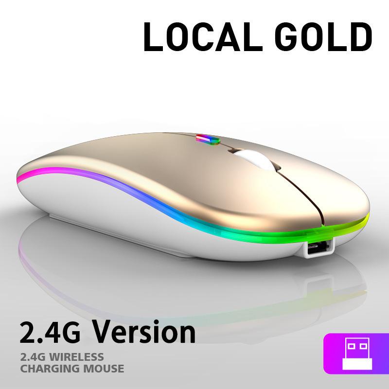 Chuột Bluetooth Không Dây Cho MacBook PC iPad Máy Tính Sạc Kép Chế Độ Bluetooth 4.0 + Chuột USB 3 DPI Có Thể Điều Chỉnh