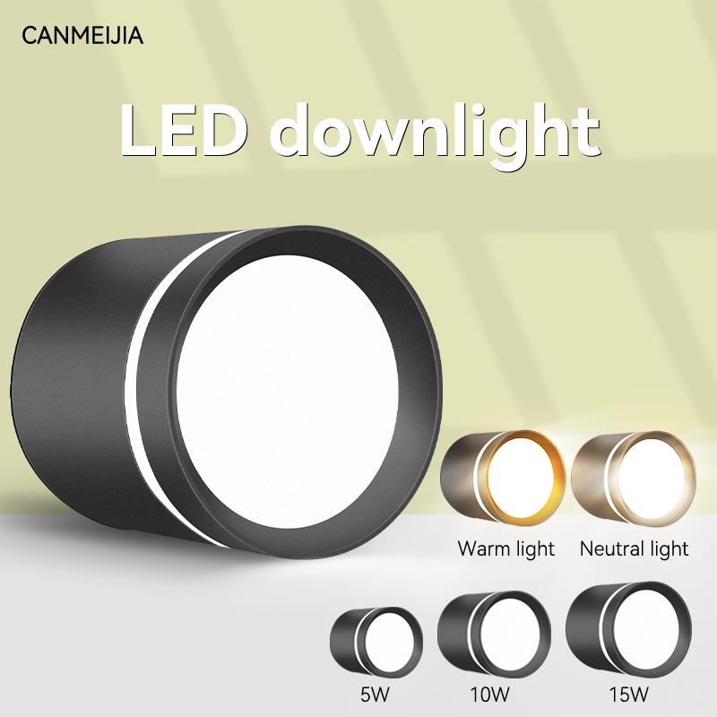 Đèn Downlight âm trần gắn trên bề mặt Đèn chiếu điểm 5/10/15w Cob Led Spot Đèn chiếu sáng trên trần Đèn chiếu sáng cho nhà bếp phòng ngủ