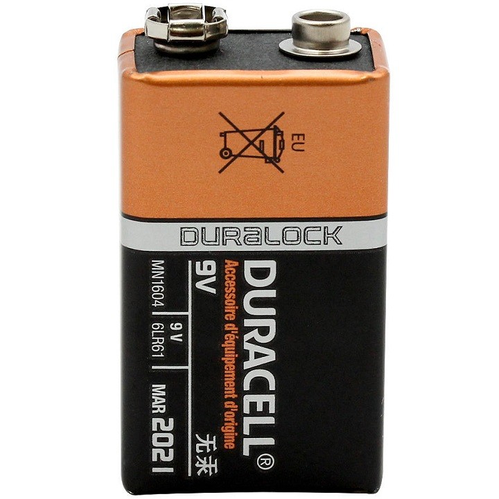 Pin 9V, Pin vuông Duracell Alkaline ( vỉ 1 viên) - Tuấn Yến