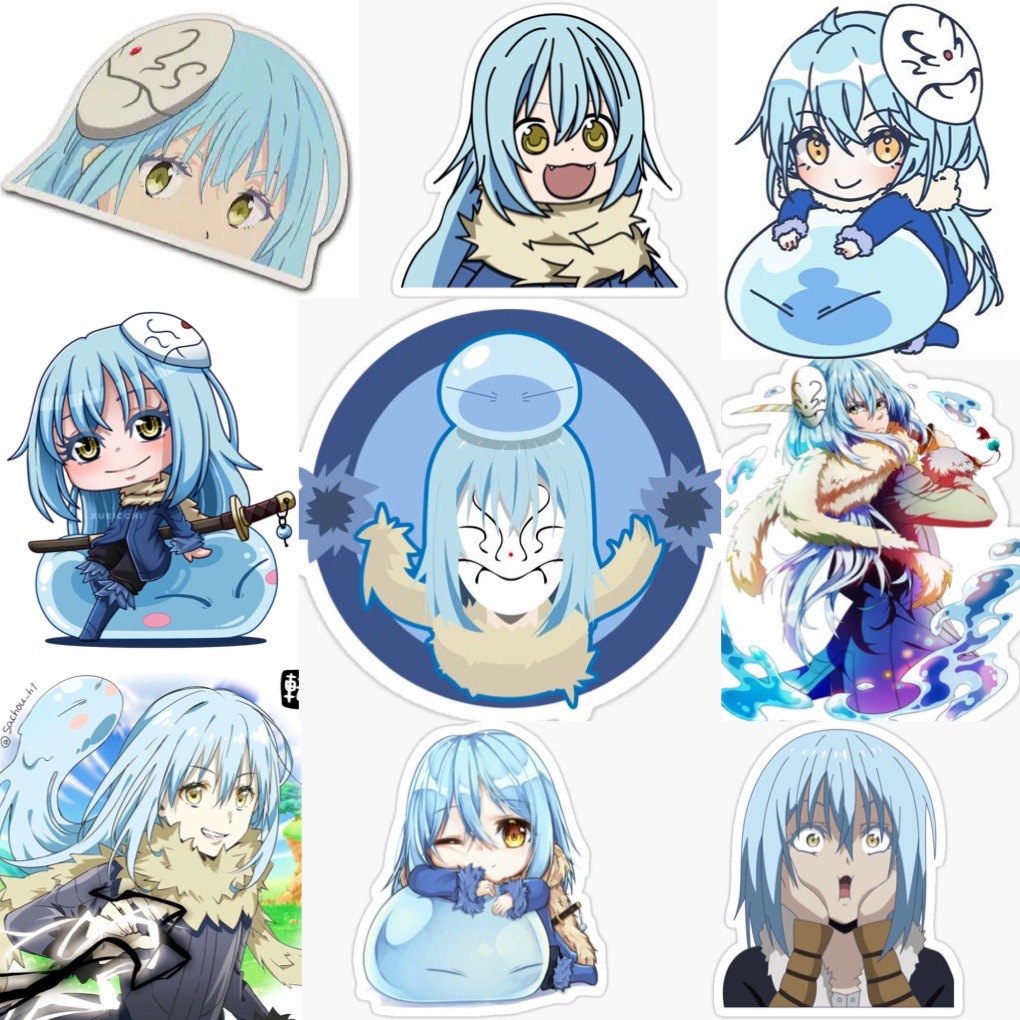 Ảnh Sticker Rimuru Tempest 30-60 cái/Hình dán Tensei Shitara Slime Datta ken