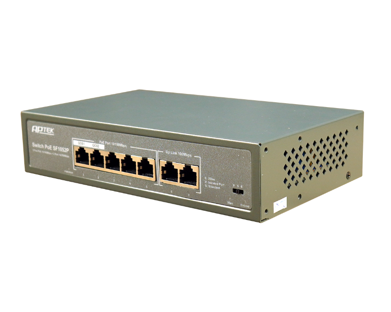 Switch APTEK SF1052P 5 port POE unmanaged - Hàng chính hãng