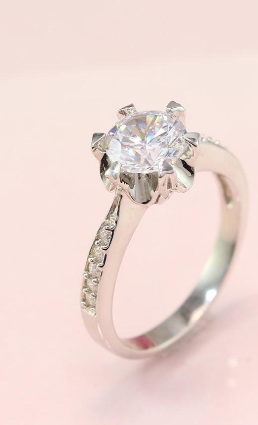 Nhẫn bạc nữ đẹp đính đá sang trọng NN0201 - Trang Sức TNJ
